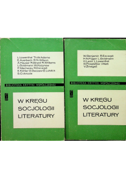 W kręgu socjologii Literatury Tom I i II