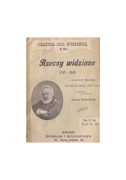 Rzeczy widziane, 1899 r.
