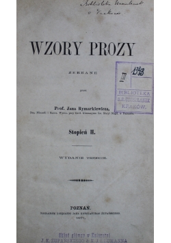 Wzory prozy 1871 r