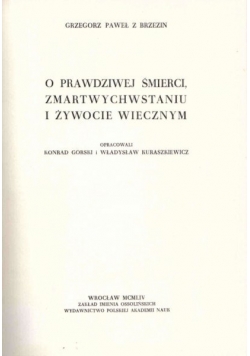 O prawdziwej śmierci