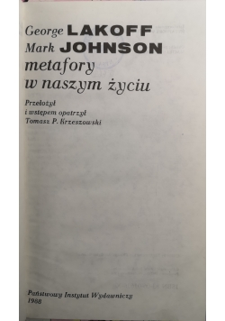 Metafory w naszym życiu