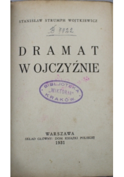 Dramat w ojczyźnie 1931 r.