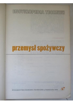 Encyklopedia techniki - Przemysł spożywczy