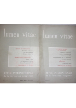 Lumen vitae, tom XXIV , numer 1 i 2