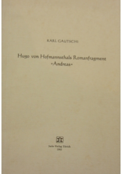 Hugo von Hofmannsthals Romanfragment