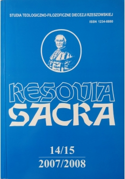 Resovia Sacra studia teologiczno filozoficzne Diecezji Rzeszowskiej