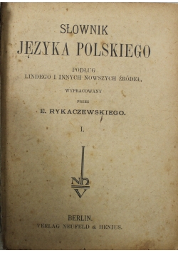 Słownik języka polskiego 1925 r