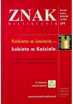 Znak nr 599 Kobieta w świecie kobieta w Kościele