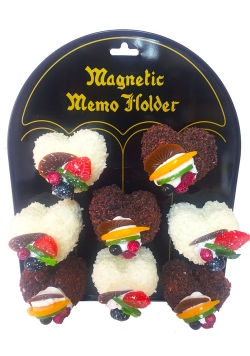 Magnes ciasteczko Squishies babeczka serce zestaw 2 /12 mix wzorów
