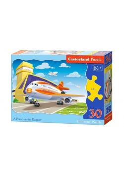 Puzzle 30 Samolot na pasie startowym CASTOR