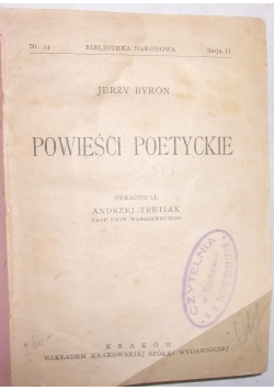 Powieści poetyckie 1924r