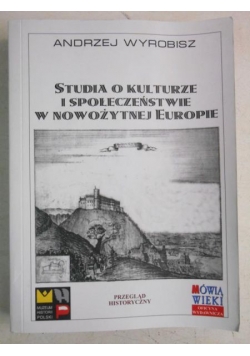 Studia o kulturze i społeczeństwie w nowożytnej Europie