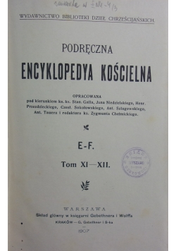 Podręczna encyklopedya kościelna,  Tom XI-XII, 1907 r.