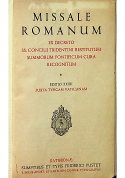 Missale Romanum Edditio XXXII