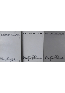 Historia filozofii 3 Tomy