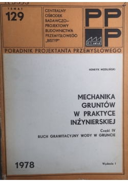 Mechanika gruntów w praktyce inżynierskiej Część IV