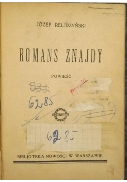 Romans znajdy,  1927 r.