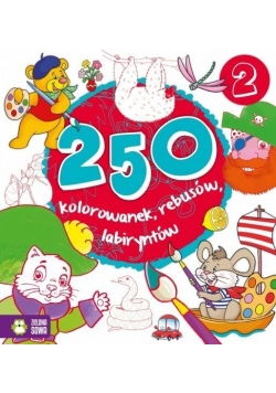 250 kolorowanek, łamigłowek, rebusów cz.2