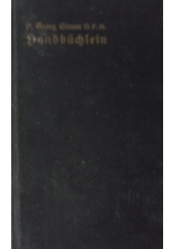 Handbuchlein, 1938r.