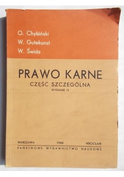 Prawo karne. Część szczególna