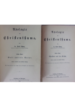 Apologie des christenthums,  1898 r. , tom 1,3
