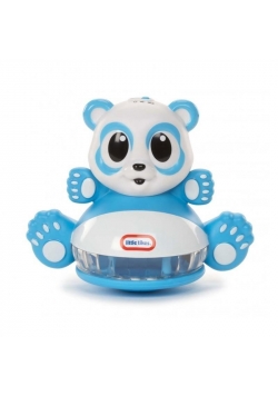 Chwiejna panda ze światłami