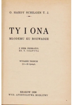 Ty i On Młodemu ku Rozwadze,1936r.
