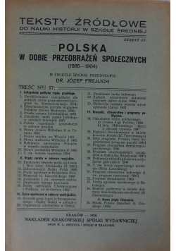 Teksty źródłowe. Polska w dobie przeobrażeń społecznych, 1924r.