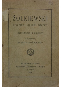 Ojczyzna-Honor-Męstwo ,1921r.