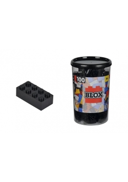 Blox 100 Klocki w pojemniku czarne