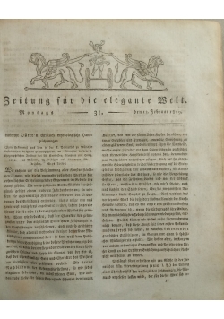 Zeitung fur die elegante Welt 1809r.