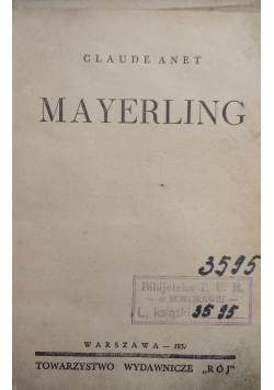 Mayerling, 1937r.