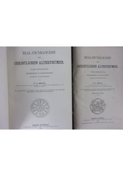 Real-Encyklopedie der christlichen Alterethumer, t. 1-2, 1886r.