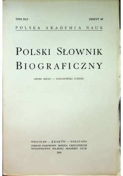 Polski słownik biograficzny Tom IX zeszyt 40