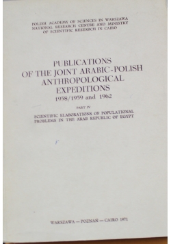 Publications of the joint Arabic-Polish anthropological expeditions