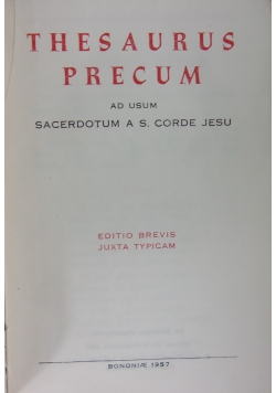 Thesaurus Precum