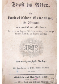 Trost im Alter, 1860r.