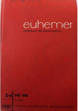 Euhemer przegląd religioznawczy nr 3 i 4