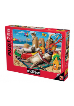 Puzzle 260 Koty na plaży