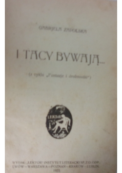 I tacy bywają, 1923 r.