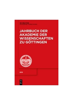 Jahrbuch der Gottinger Akademie der Wissenschaften
