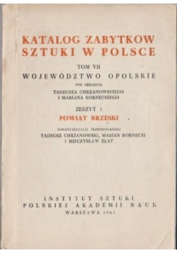 Katalog zabytków sztuki w Polsce tom VII zeszyt 14