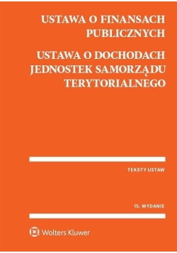Ustawa o finansach publicznych Ustawa o... w.15