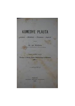 Komedye Plauta,1873r.