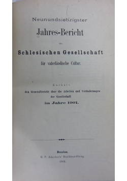 Neunundsiebzigster Jahre-Bericht, 1902 r.
