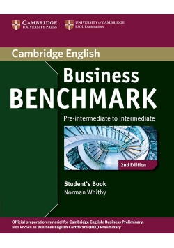 Business Benchmark Pre-intermediate to Intermediate Student's Book, Nowa