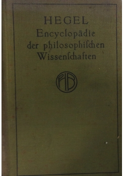 Encyclopadie der philosophischen Wissenschaften, 1911r.