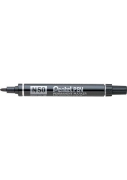 Marker okrągły N50 czarny (12szt) PENTEL