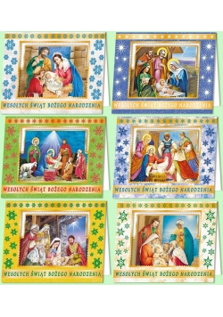 Karnet B6 Boże Nar. 3D Religia (10sz) MIX