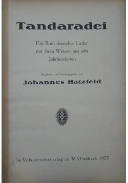 Tandaradei , 1922 r.